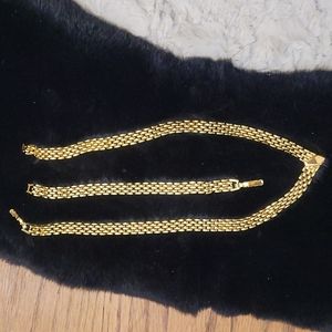 Goldstone V Necklace and Bracelet Set